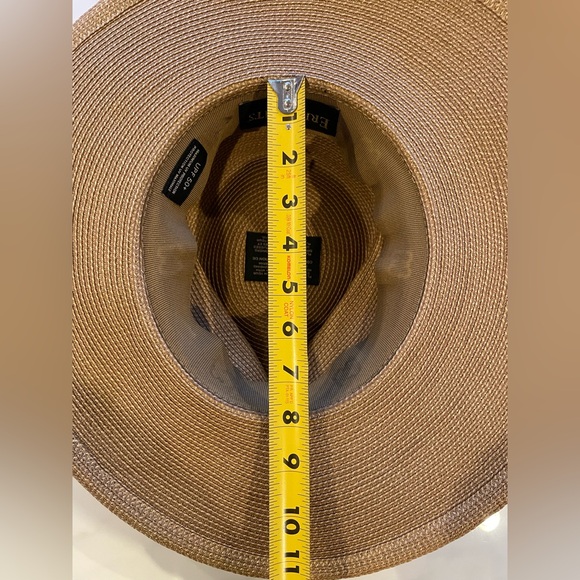 Eric Javits Women's Sun Hat Daphne-Natural/Black One Size Very Good Condition - Picture 11 of 14